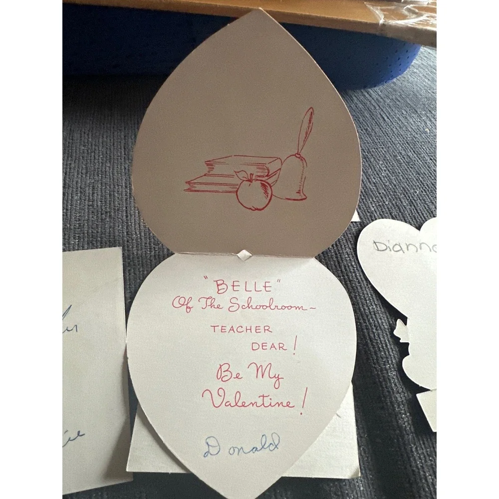 Vintage‎ 1950s Valentines Day Cards Lot 5 Gibson Ameri-Card Mid Century Die Cut